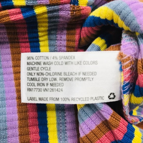 Lot of 2 Wild Fable Women's Size XS Long Sleeve Tee Shirts Peach Multicolor - Picture 6 of 16